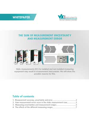 Whitepaper - Isolierte Messtechnik Teil 2: Die Summe aus Messunsicherheit und Messfehler